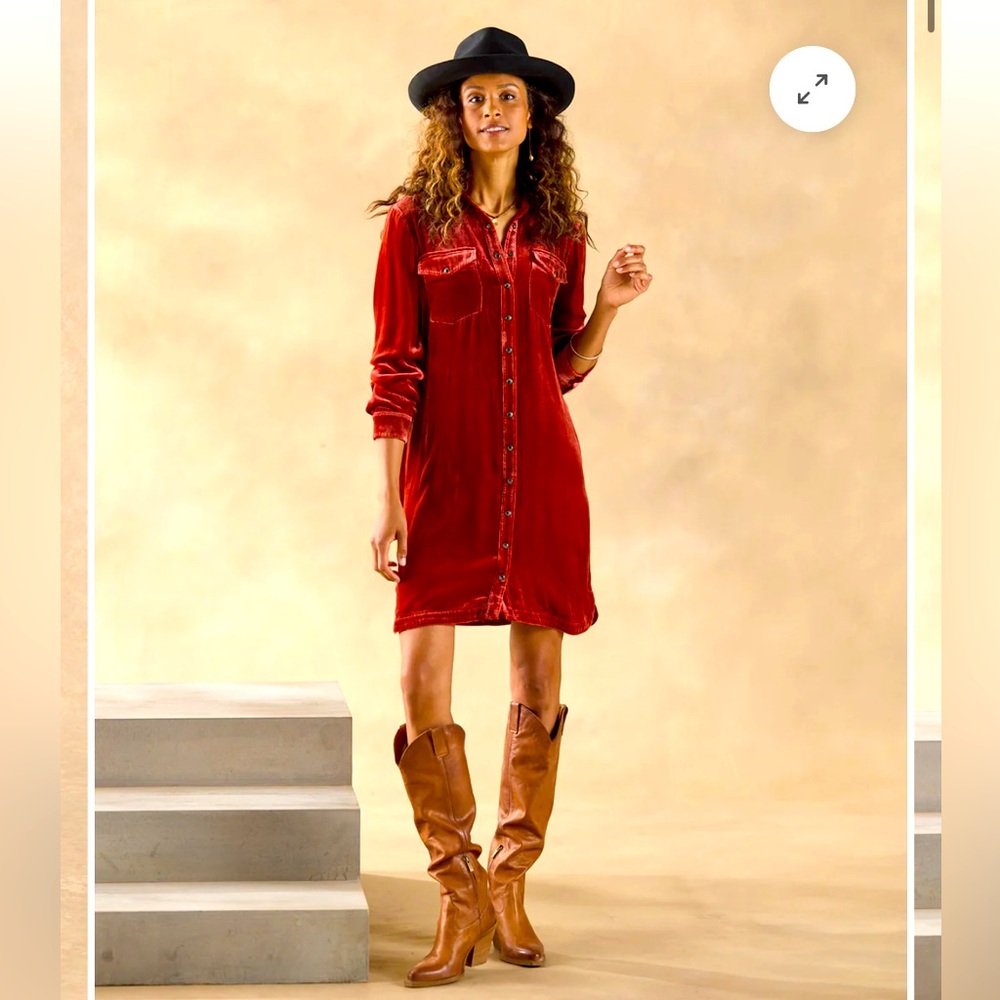 Sundance Rocio Velvet Dress 🧡 size PXS